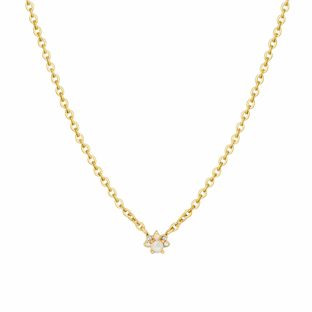 Bohomoon Stainless Steel Blaine Opal Necklace
