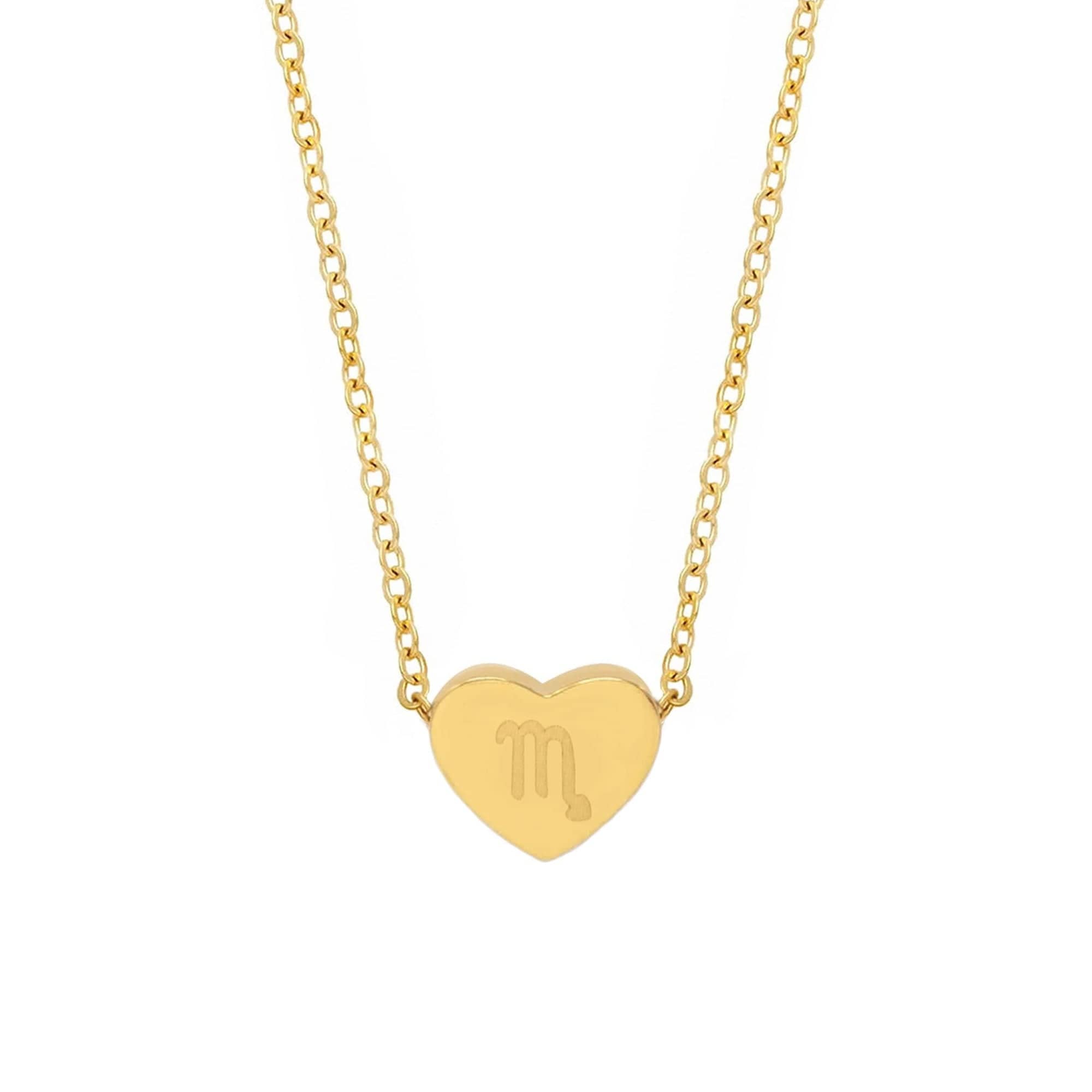 BohoMoon Stainless Steel Alora Zodiac Necklace Gold / Scorpio