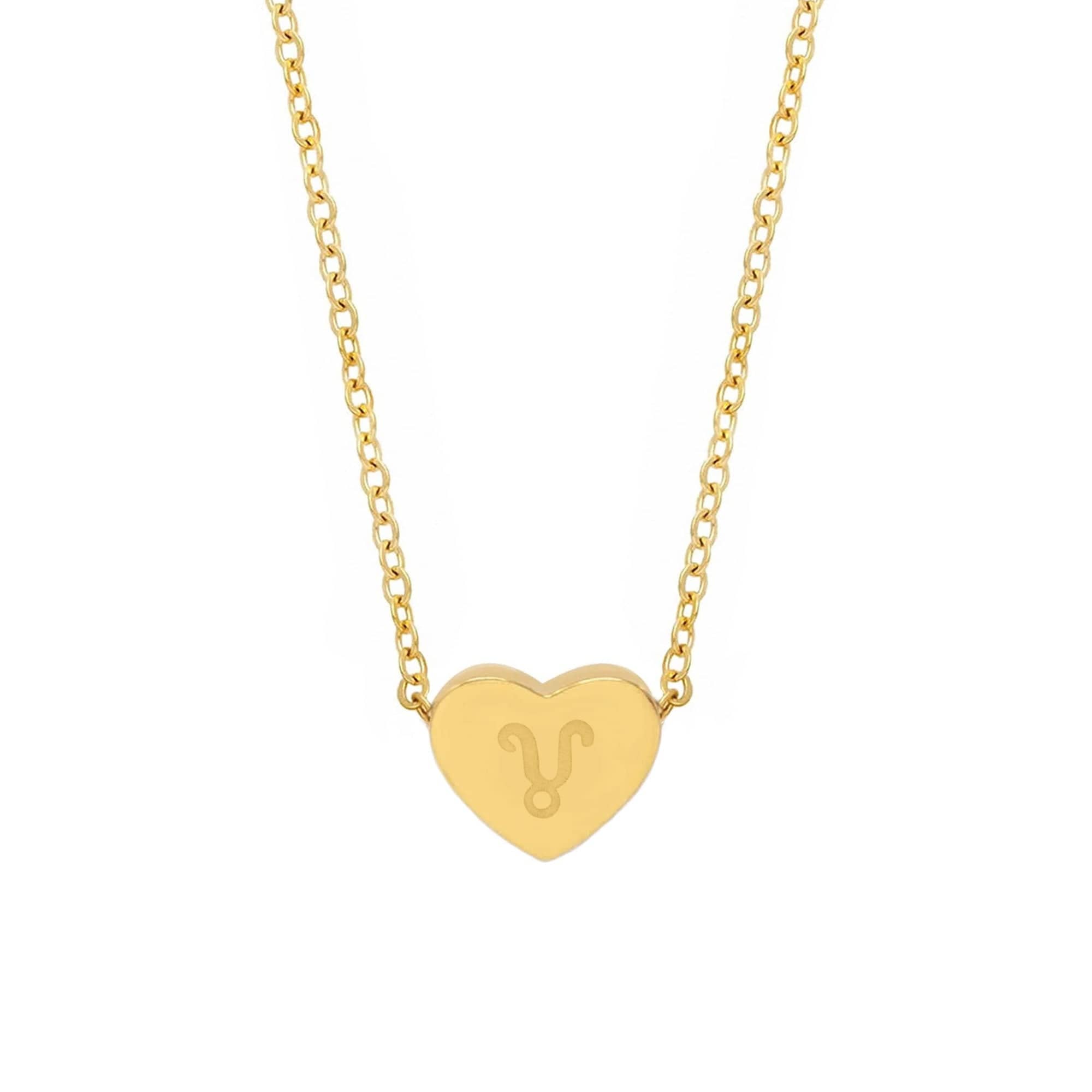 BohoMoon Stainless Steel Alora Zodiac Necklace Gold / Capricorn