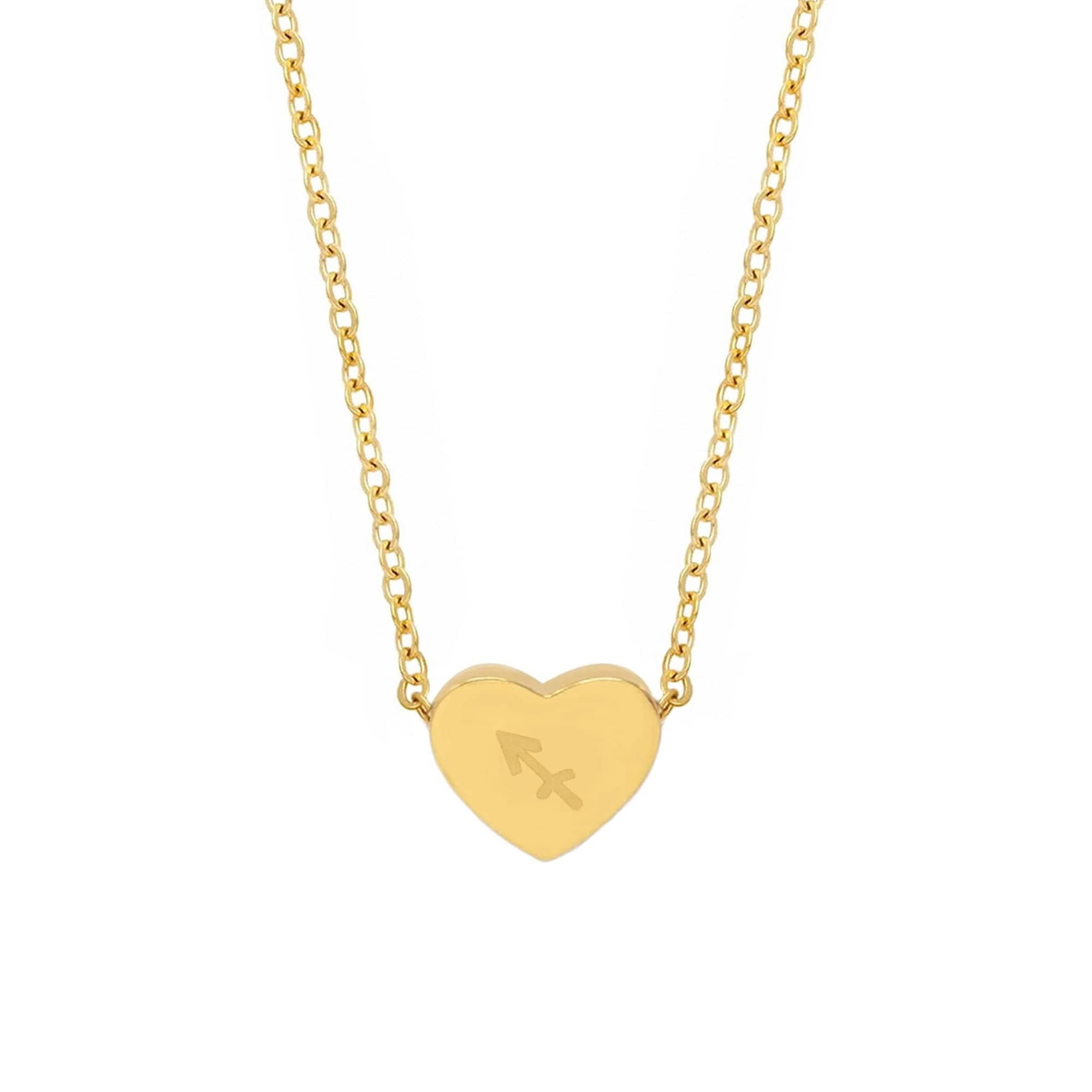 BohoMoon Stainless Steel Alora Zodiac Necklace Gold / Sagittarius