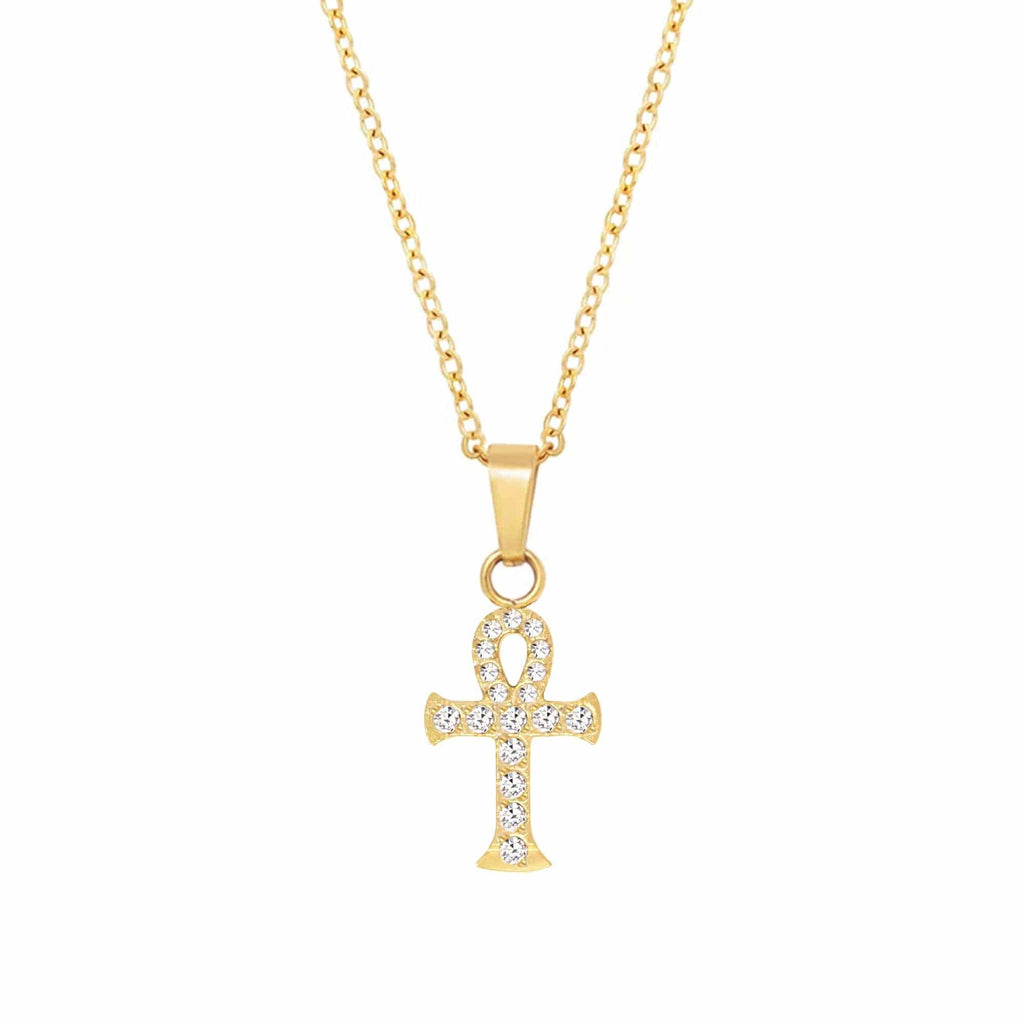 BohoMoon Stainless Steel Ankh Necklace