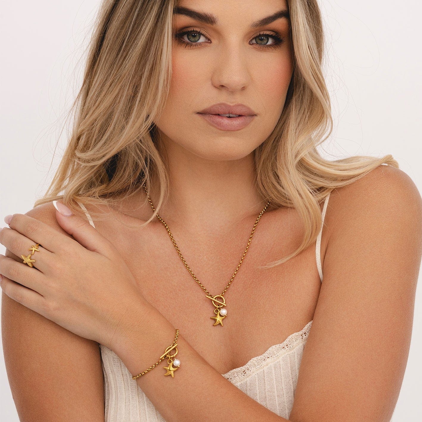 Aquamarine TBar Necklace