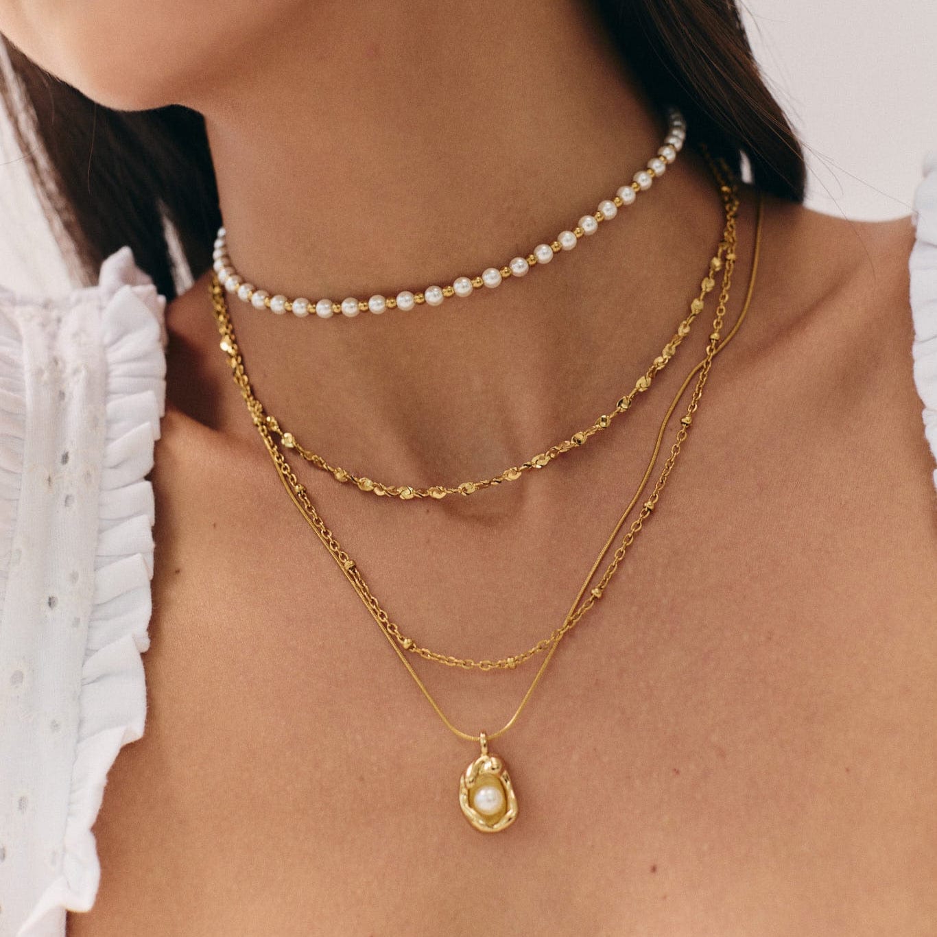 August Pearl Choker / Necklace