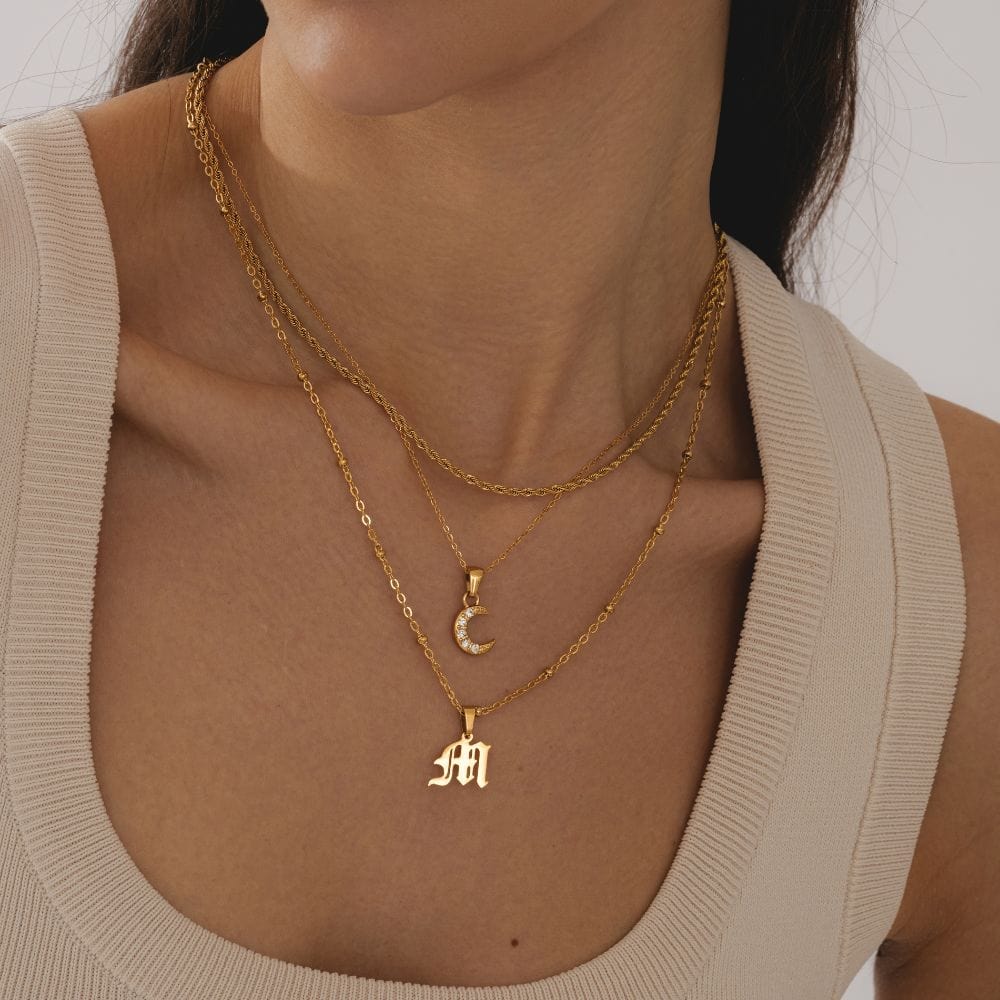 Charisma Beaded Initial Necklace