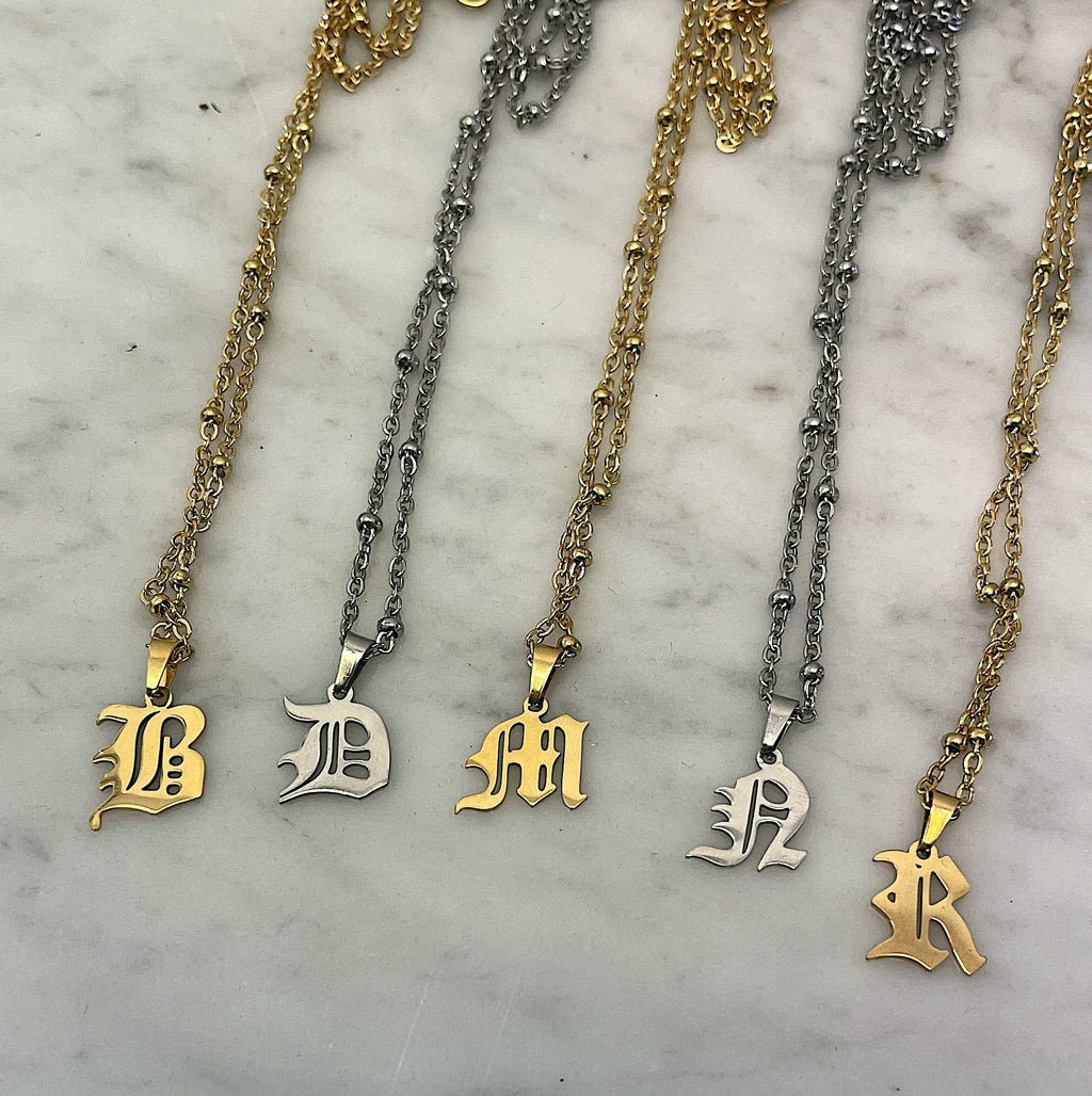 Charisma Beaded Initial Necklace