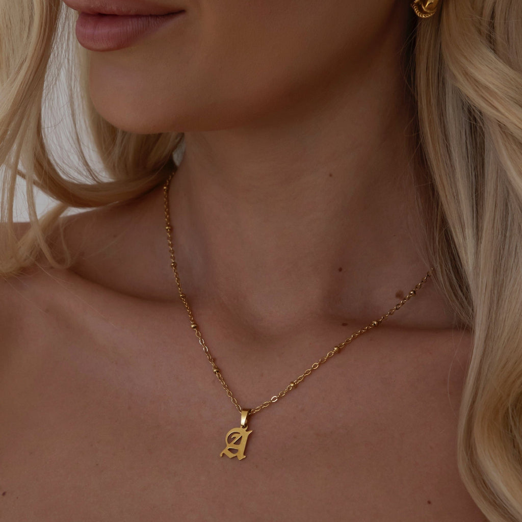 Charisma Beaded Initial Necklace