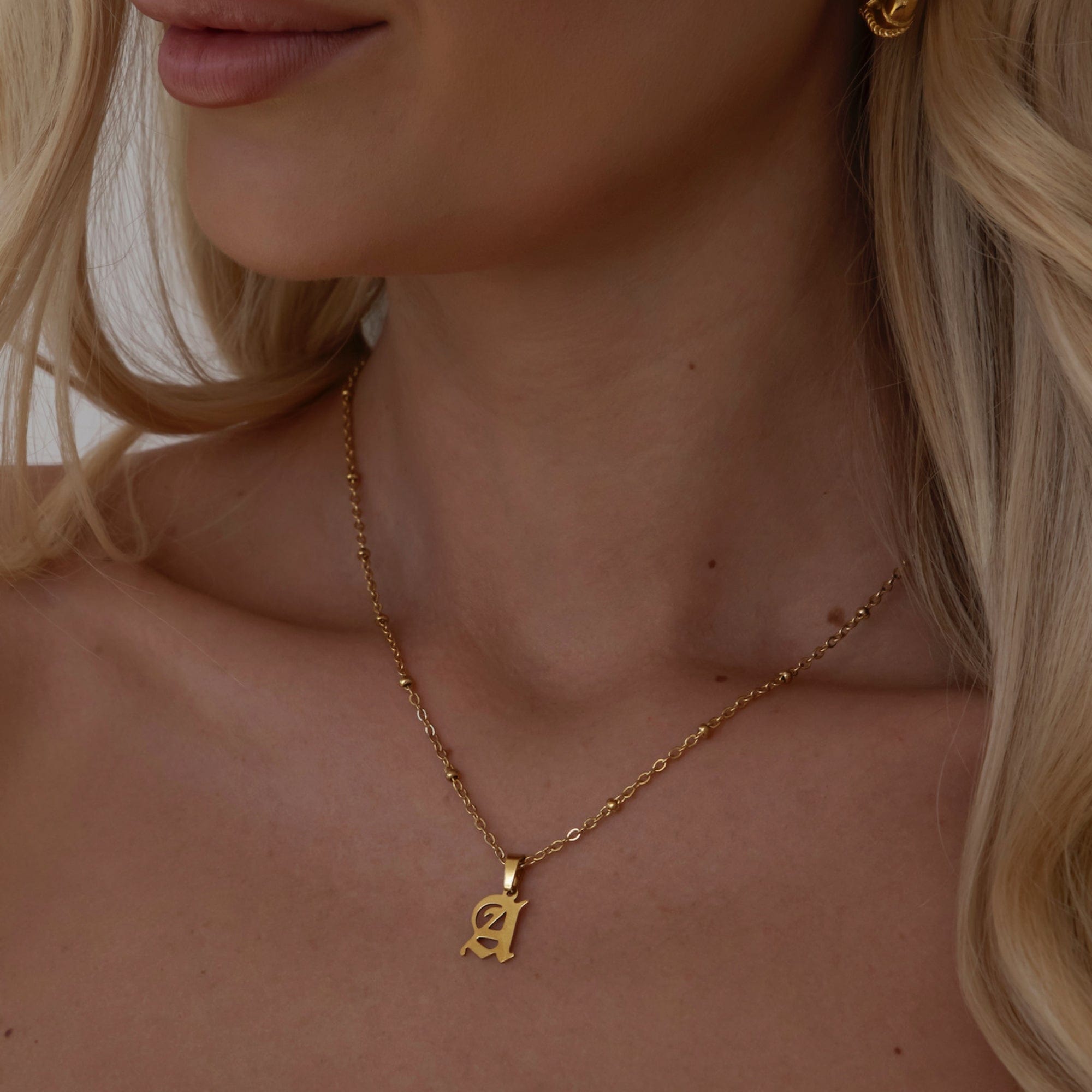 Charisma Beaded Initial Necklace