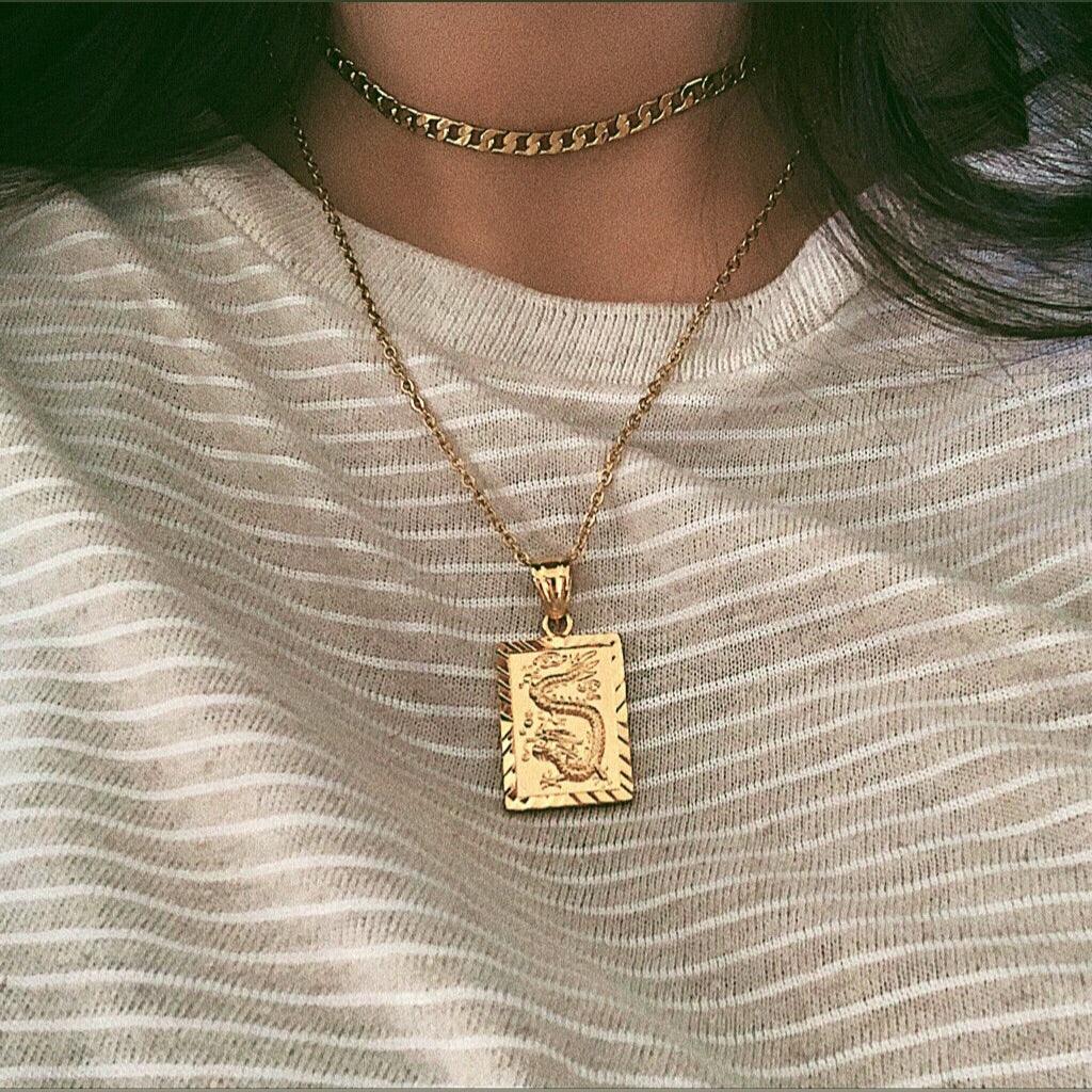 Dragon Tablet Necklace