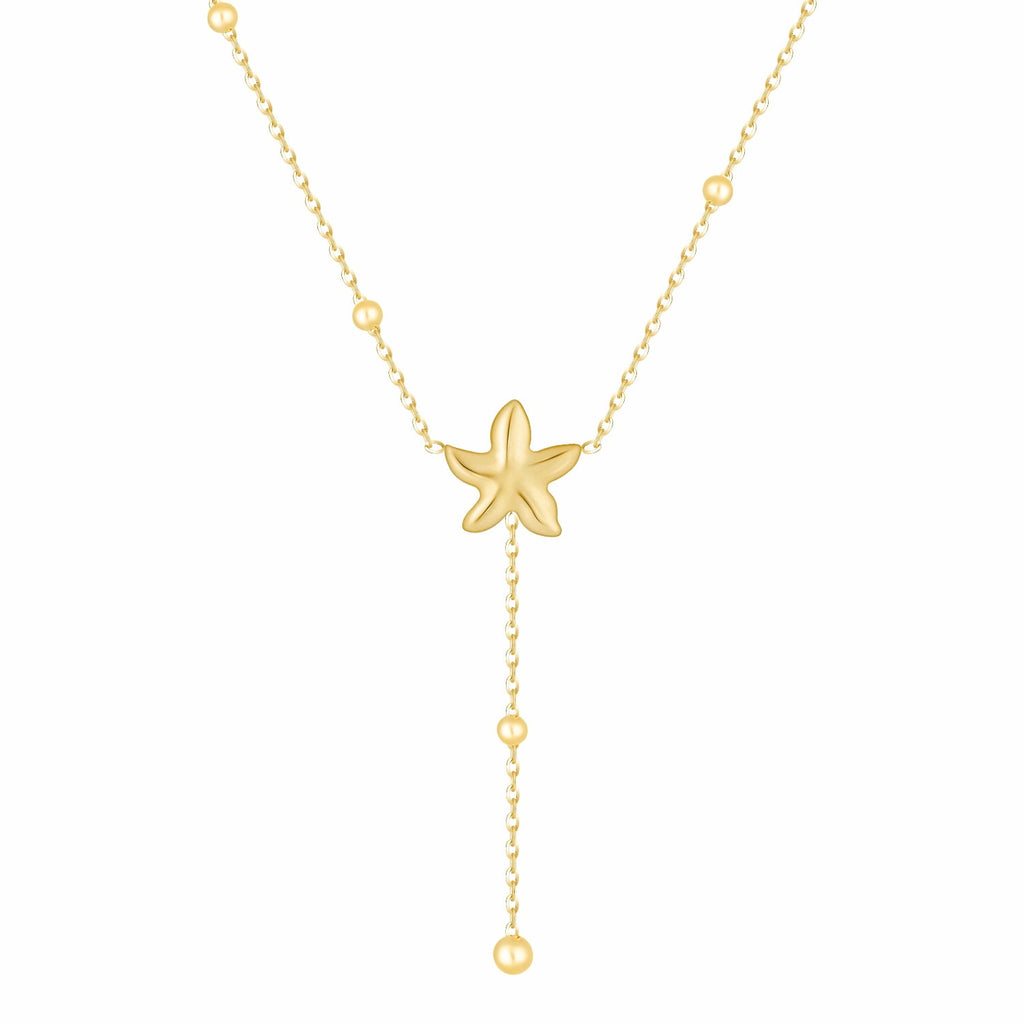 Bohomoon Stainless Steel Edith Starfish Lariat Necklace