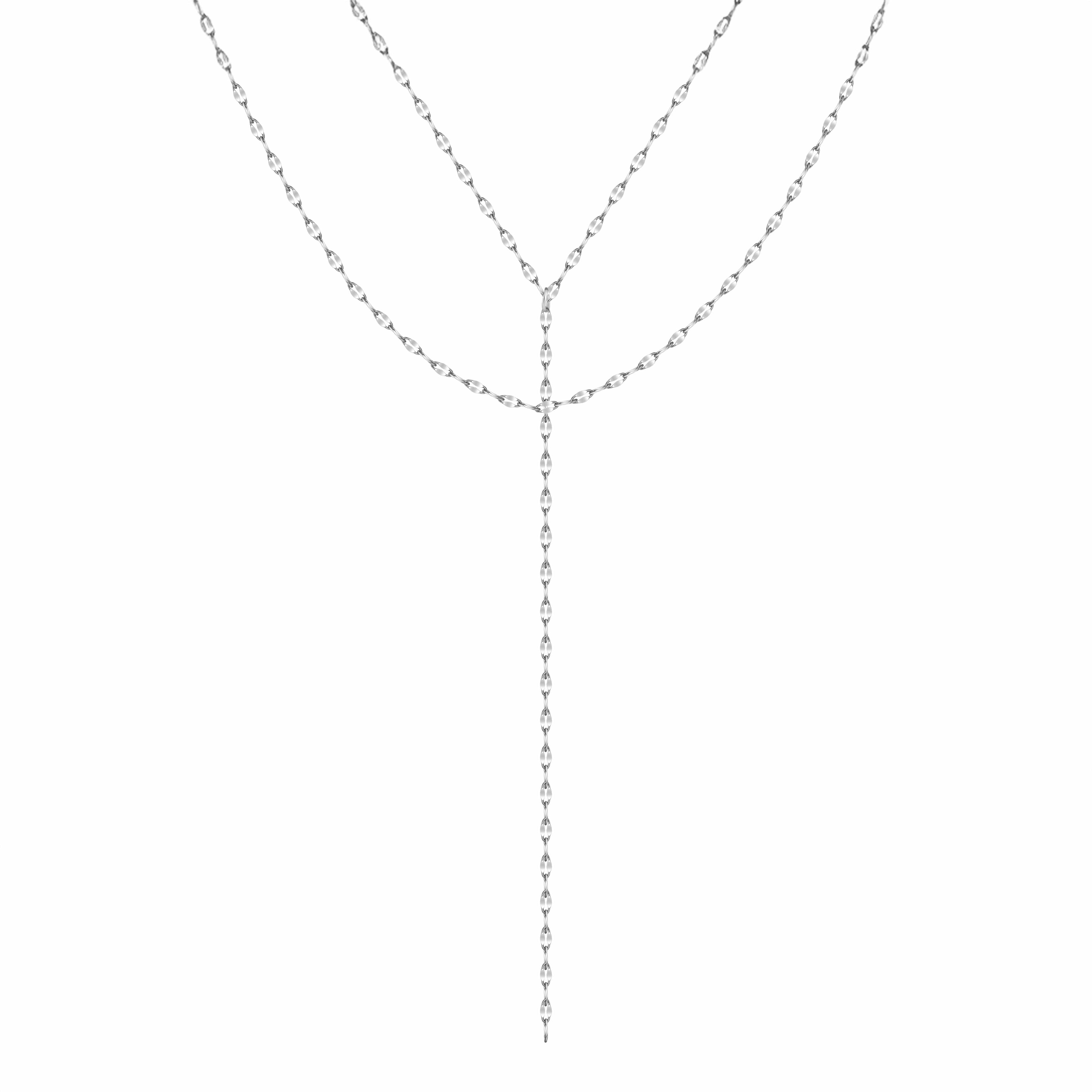 Bohomoon Stainless Steel Jordana Layered Lariat Necklace
