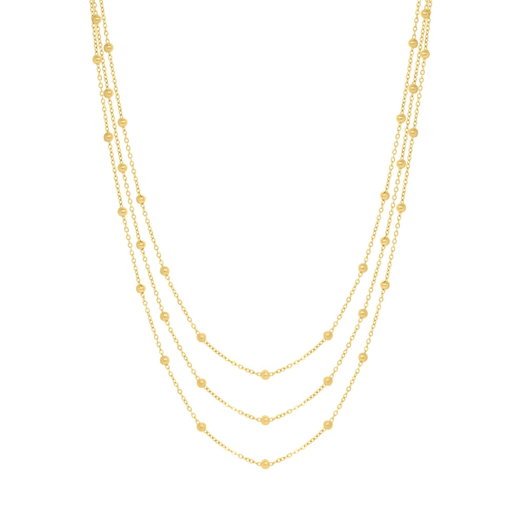 BohoMoon Stainless Steel London Layered Necklace Gold