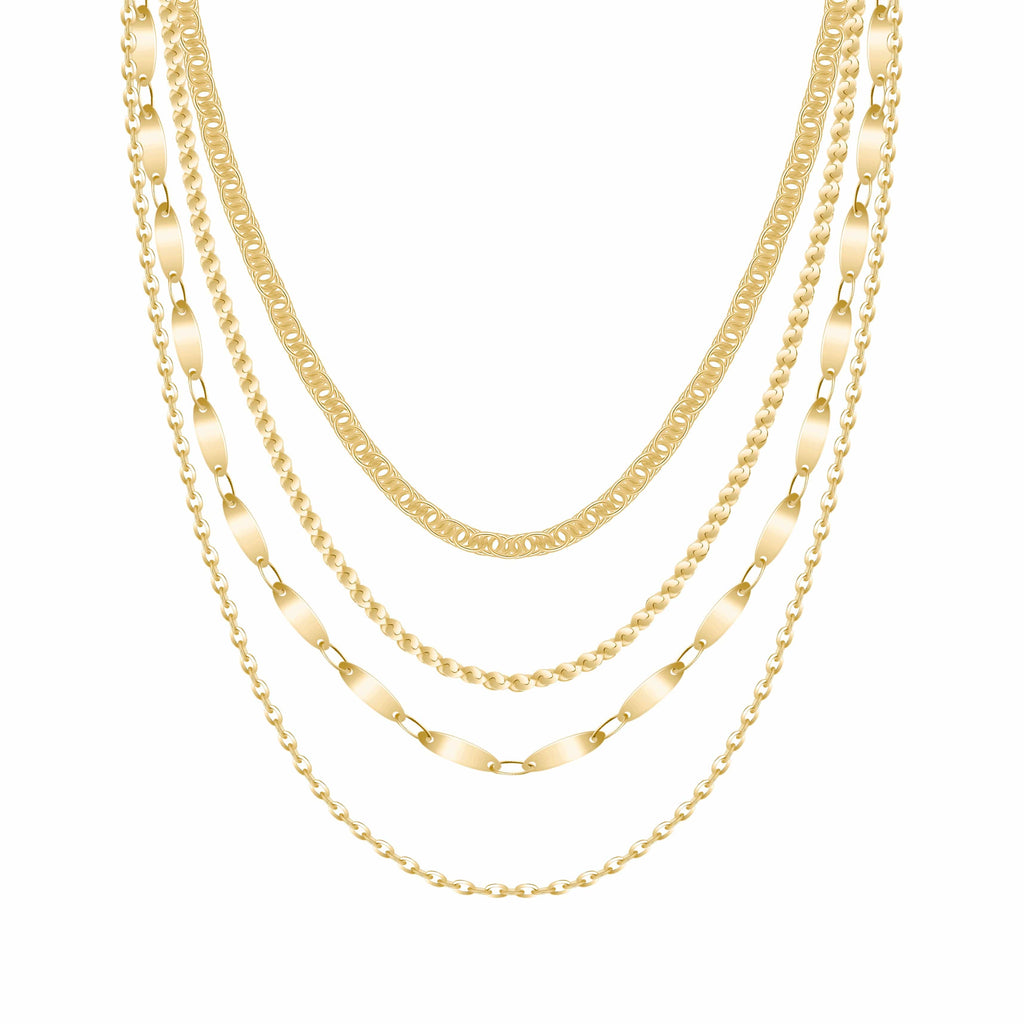 Bohomoon Stainless Steel Luva Layered Necklace
