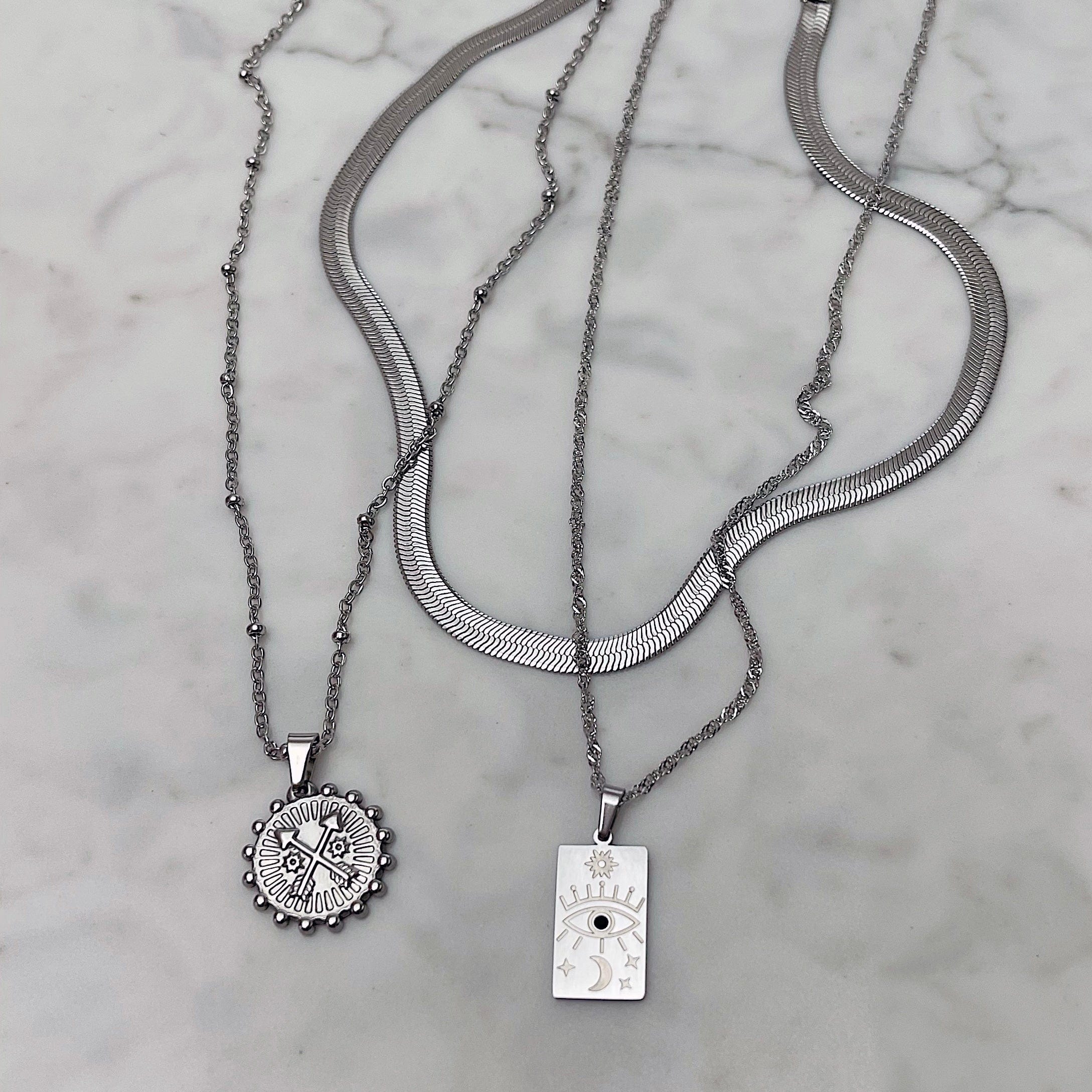 Melina Herringbone Necklace