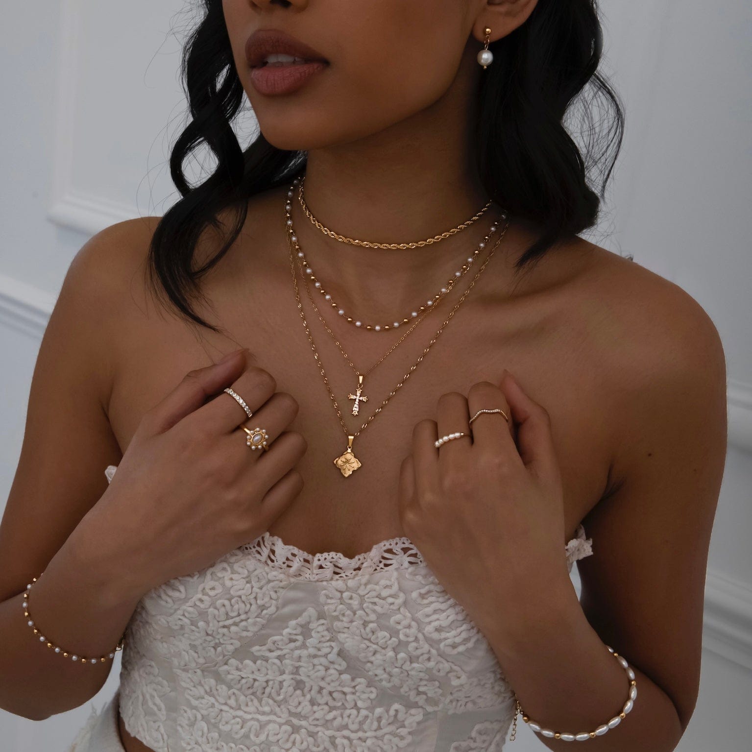 Natalya Cross Necklace