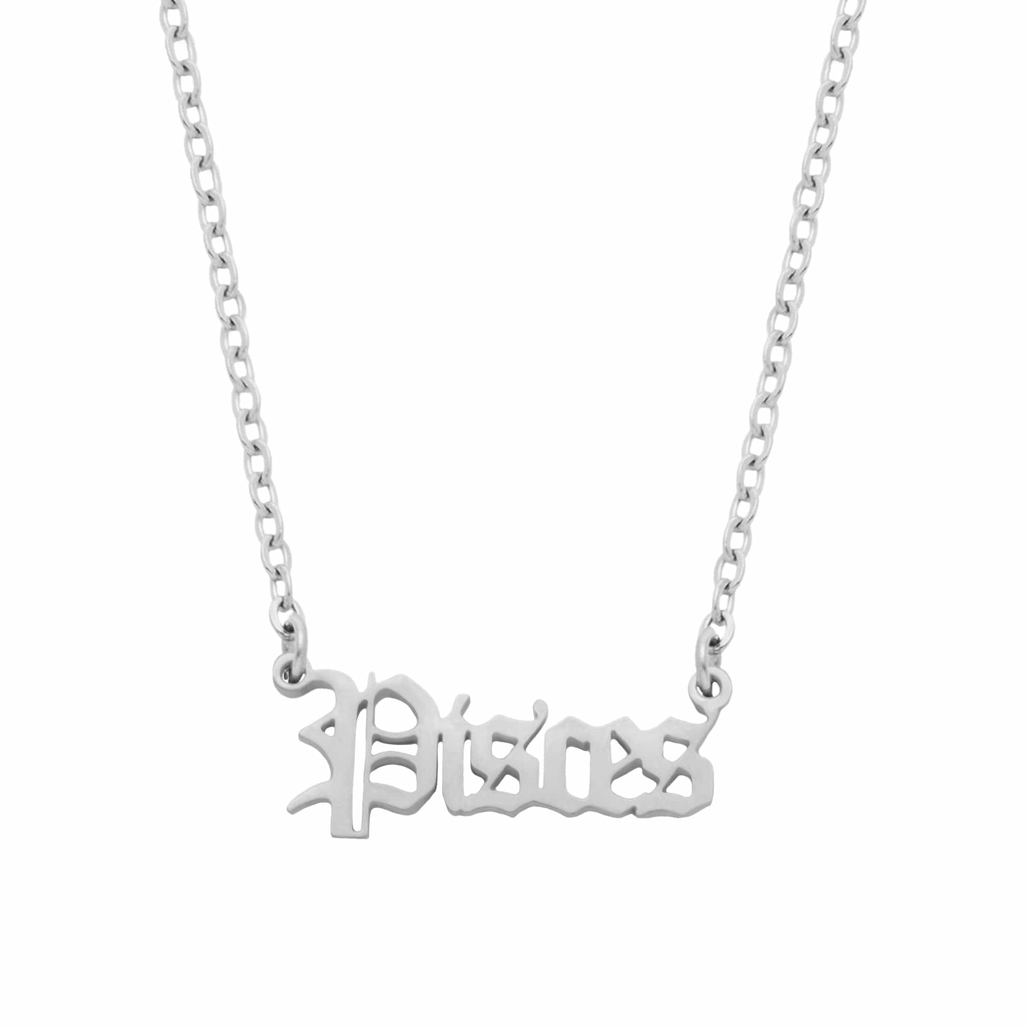 Old English Zodiac Necklace