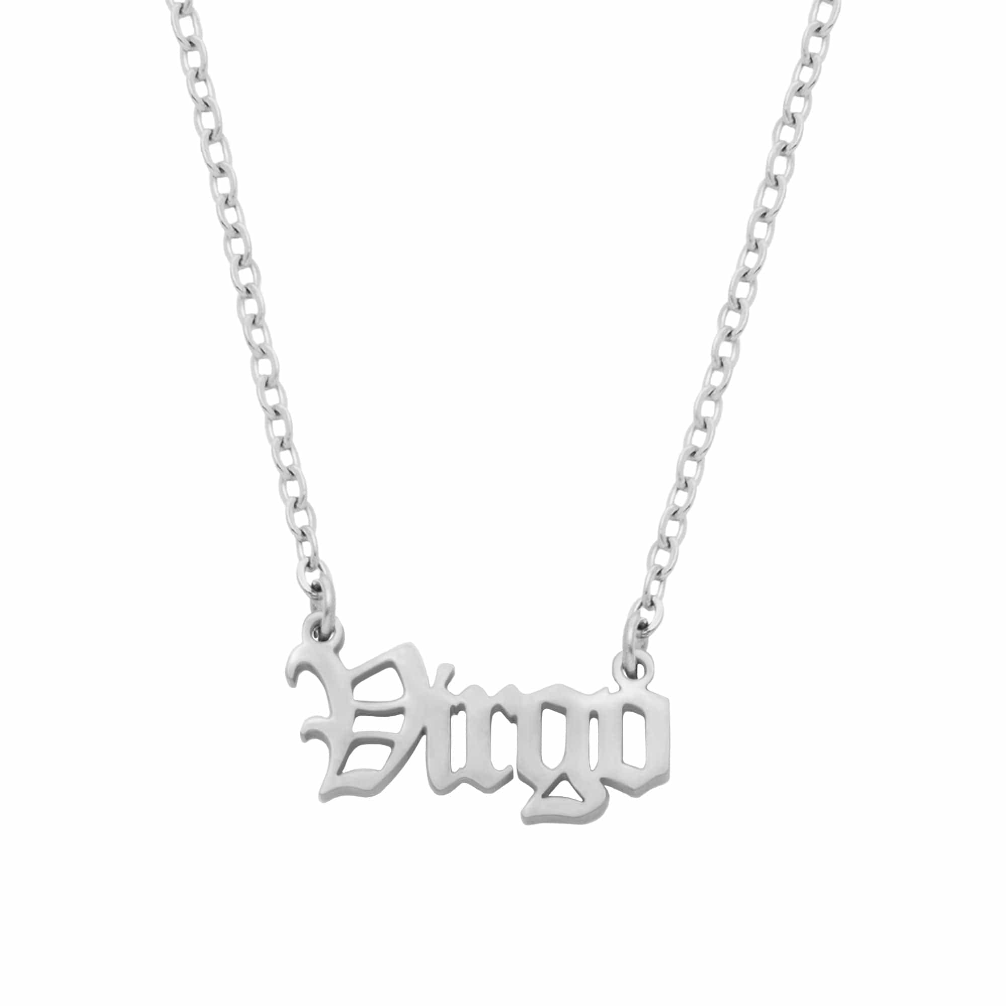 Old English Zodiac Necklace