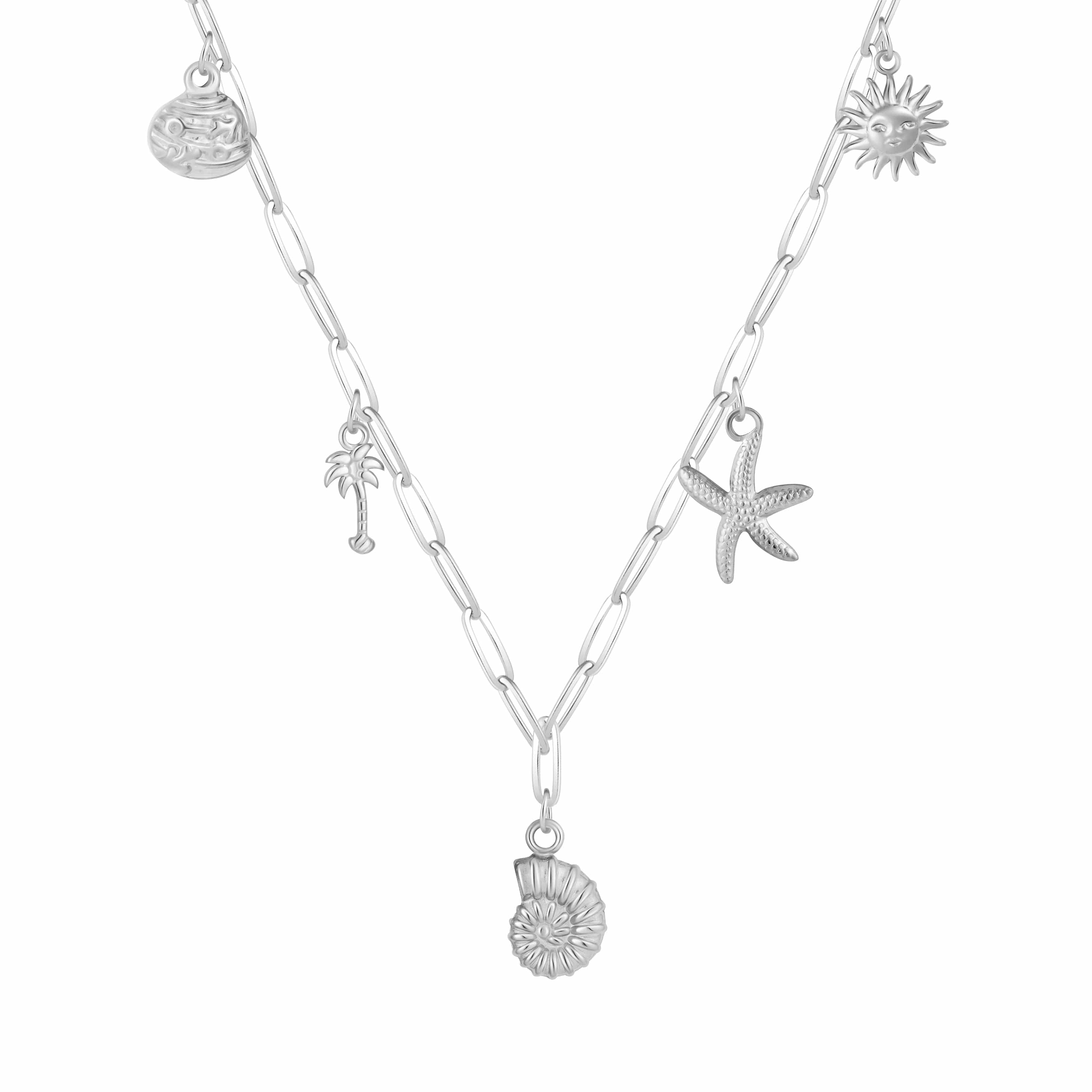 Bohomoon Stainless Steel Palm Charm Necklace