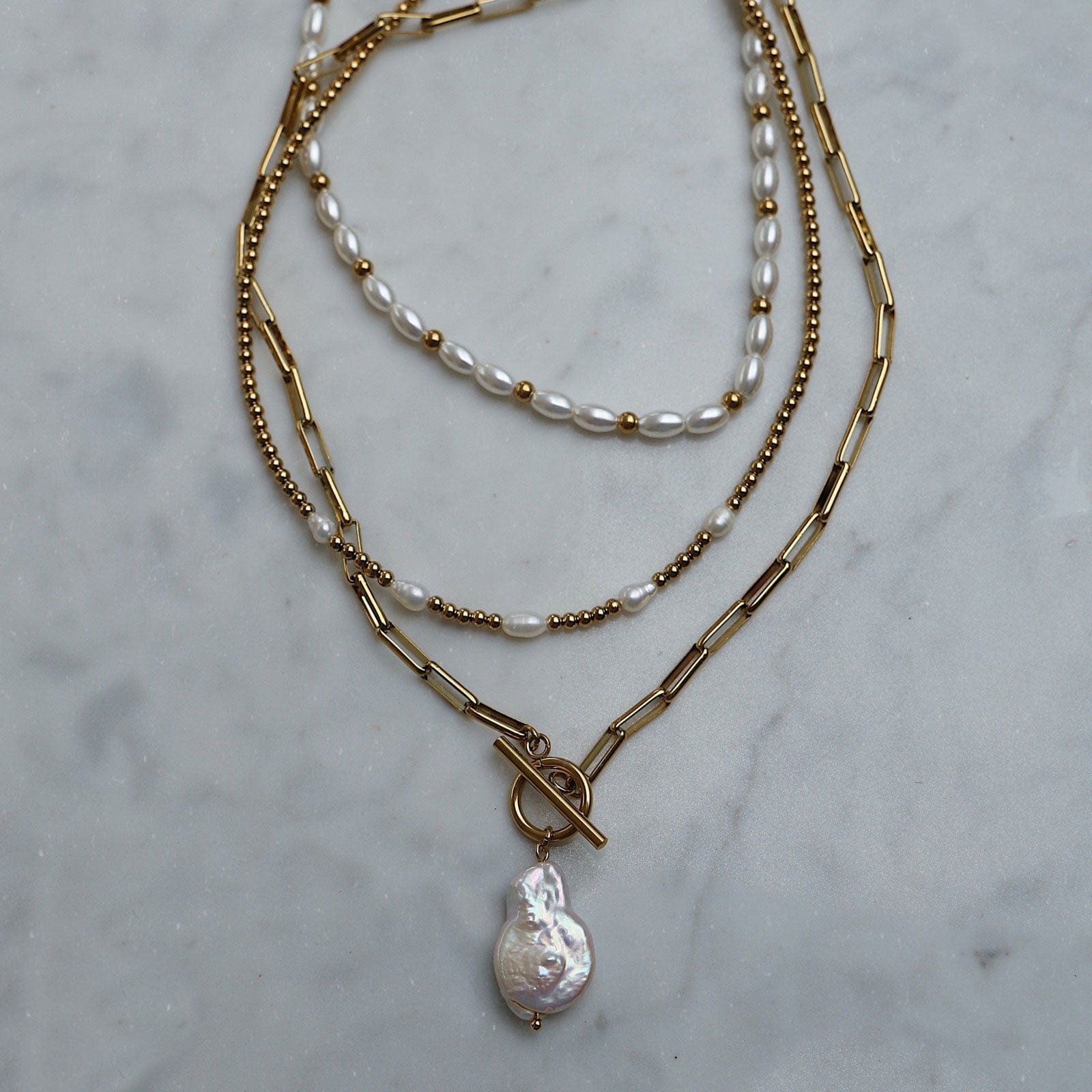 Pina Colada Pearl Choker