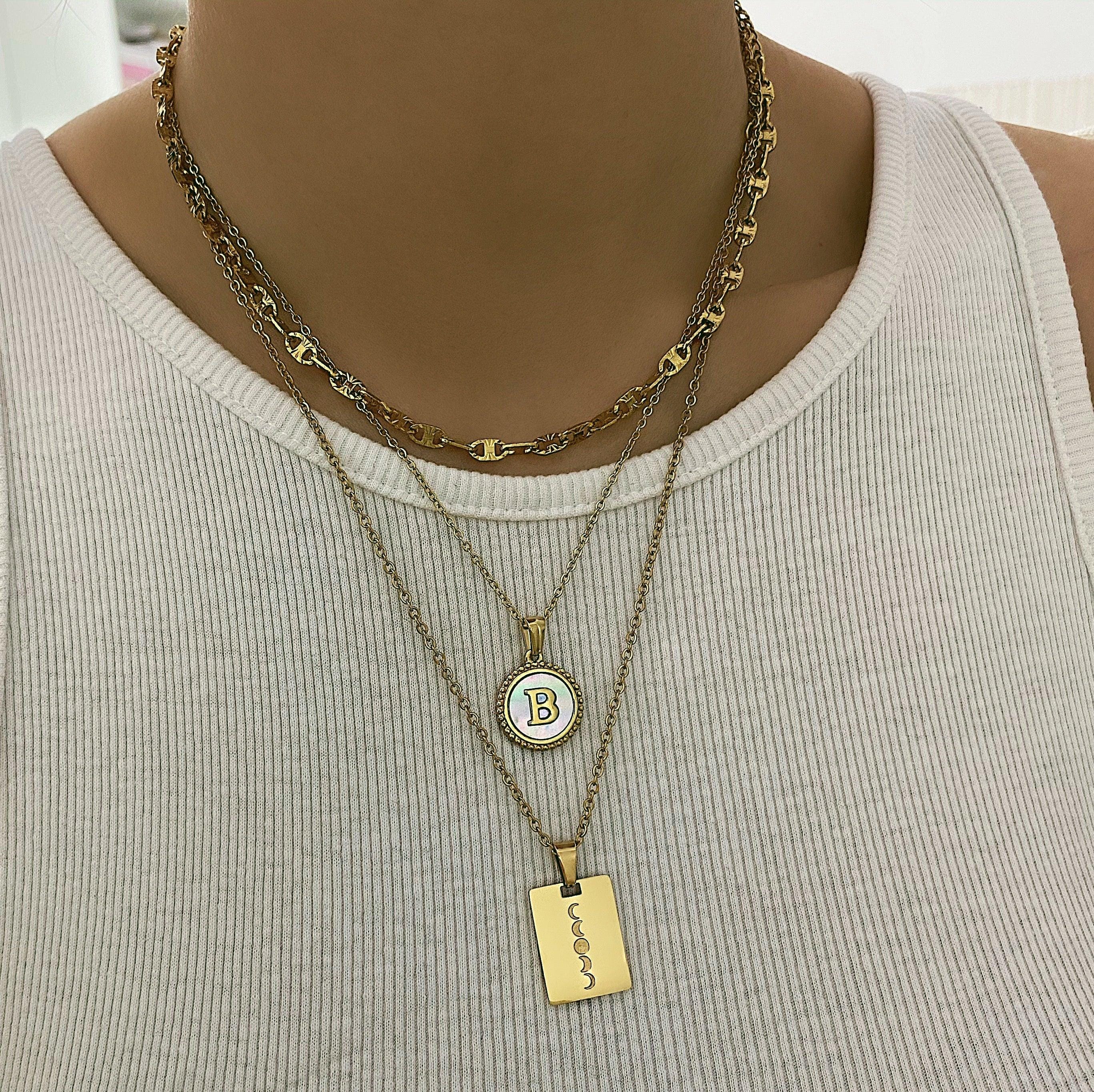Rise Initial Necklace