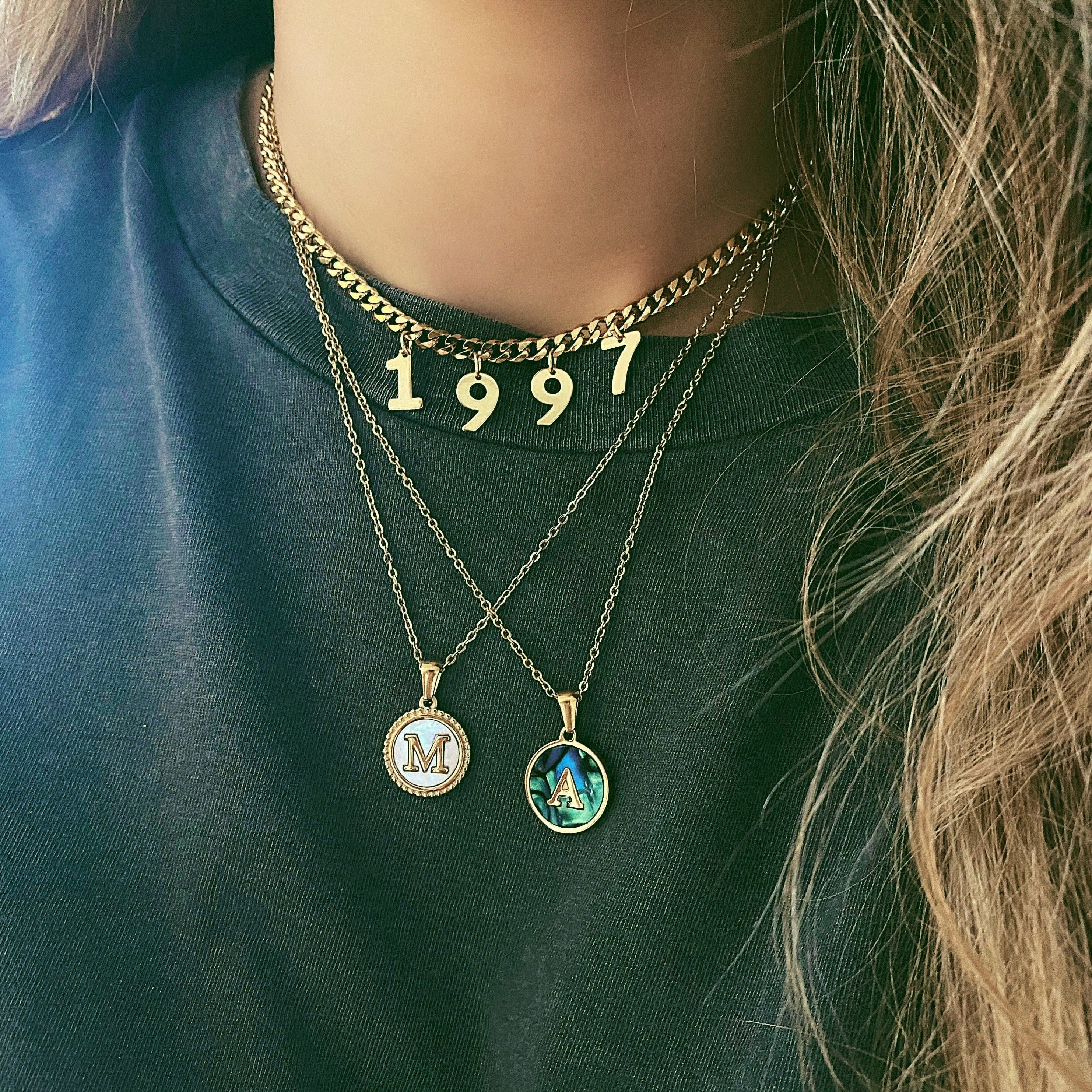 Rise Initial Necklace