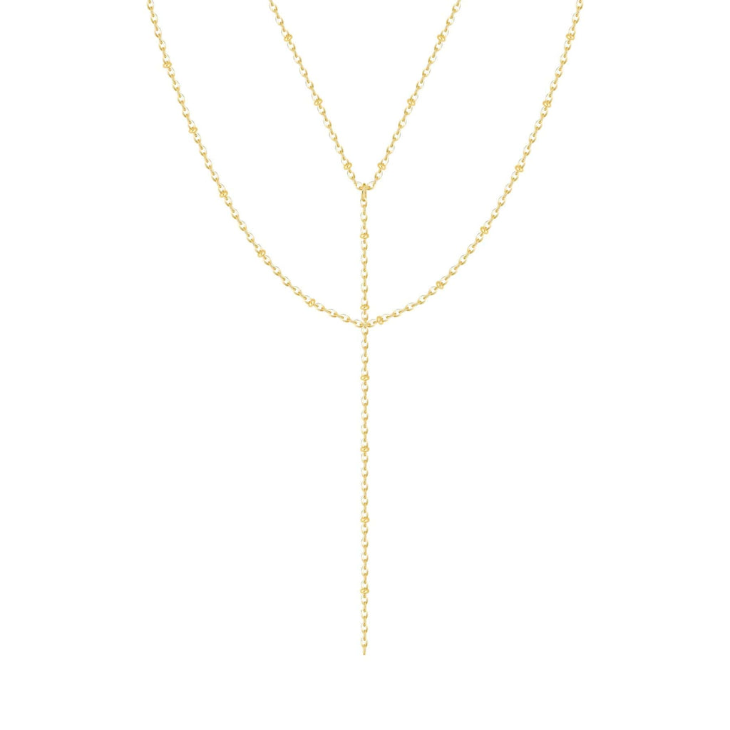 Bohomoon Stainless Steel Robyn Layered Lariat Necklace
