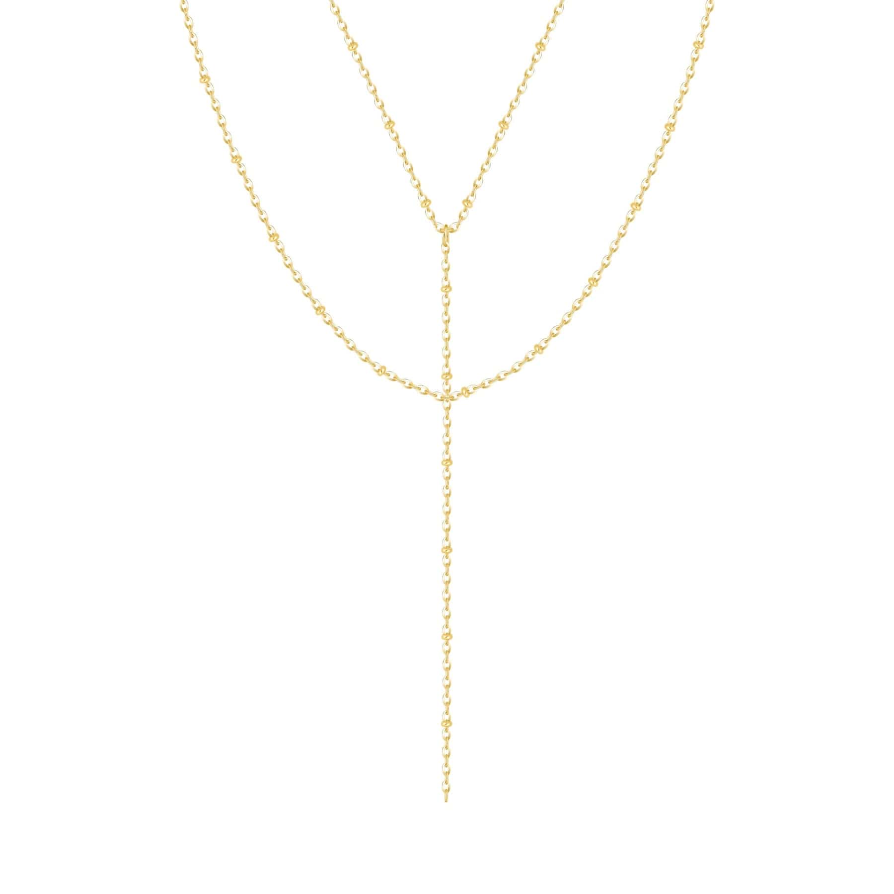 Bohomoon Stainless Steel Robyn Layered Lariat Necklace