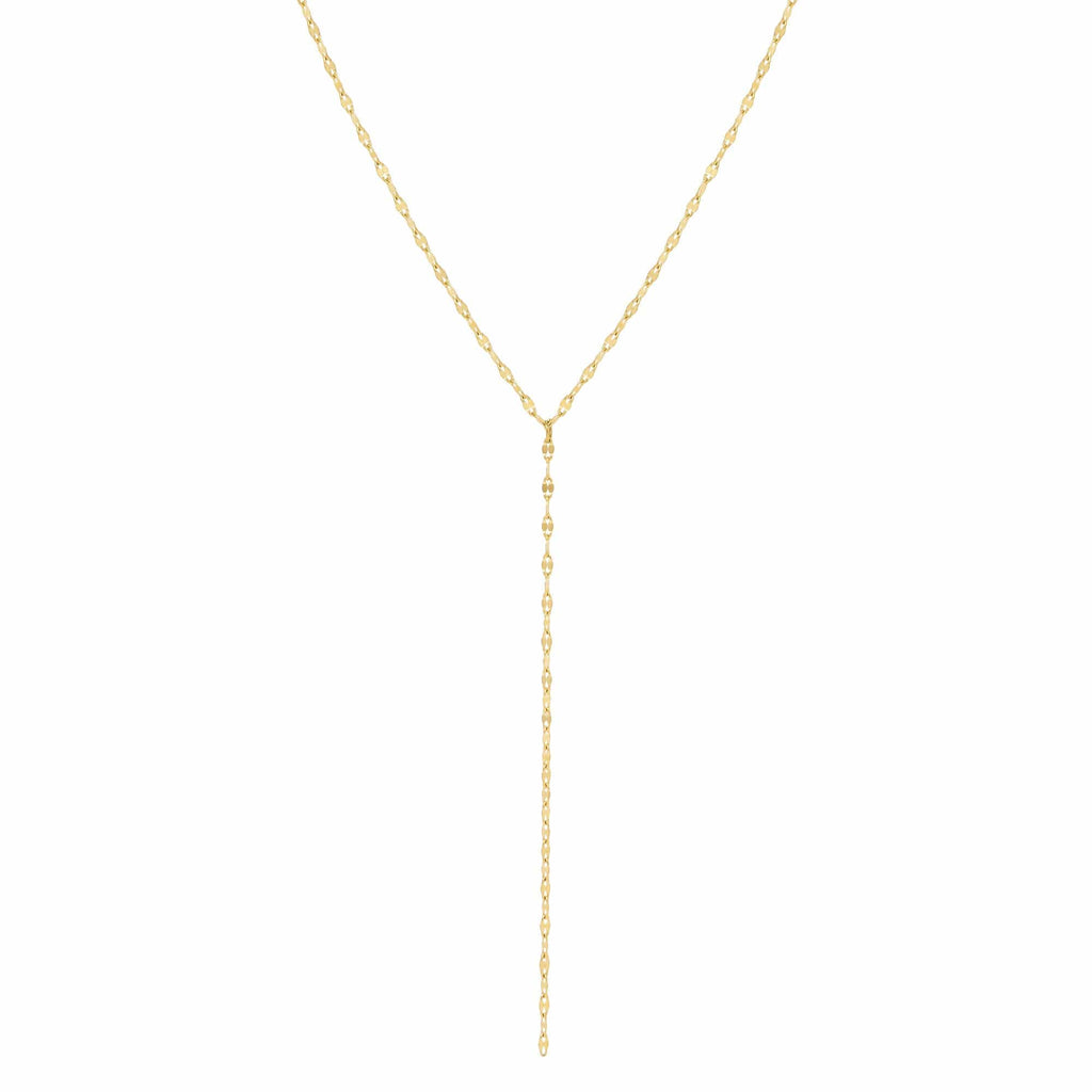 Bohomoon Stainless Steel Ruby Lariat Necklace