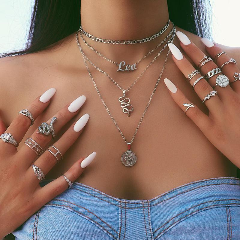 Script Zodiac Choker Necklace