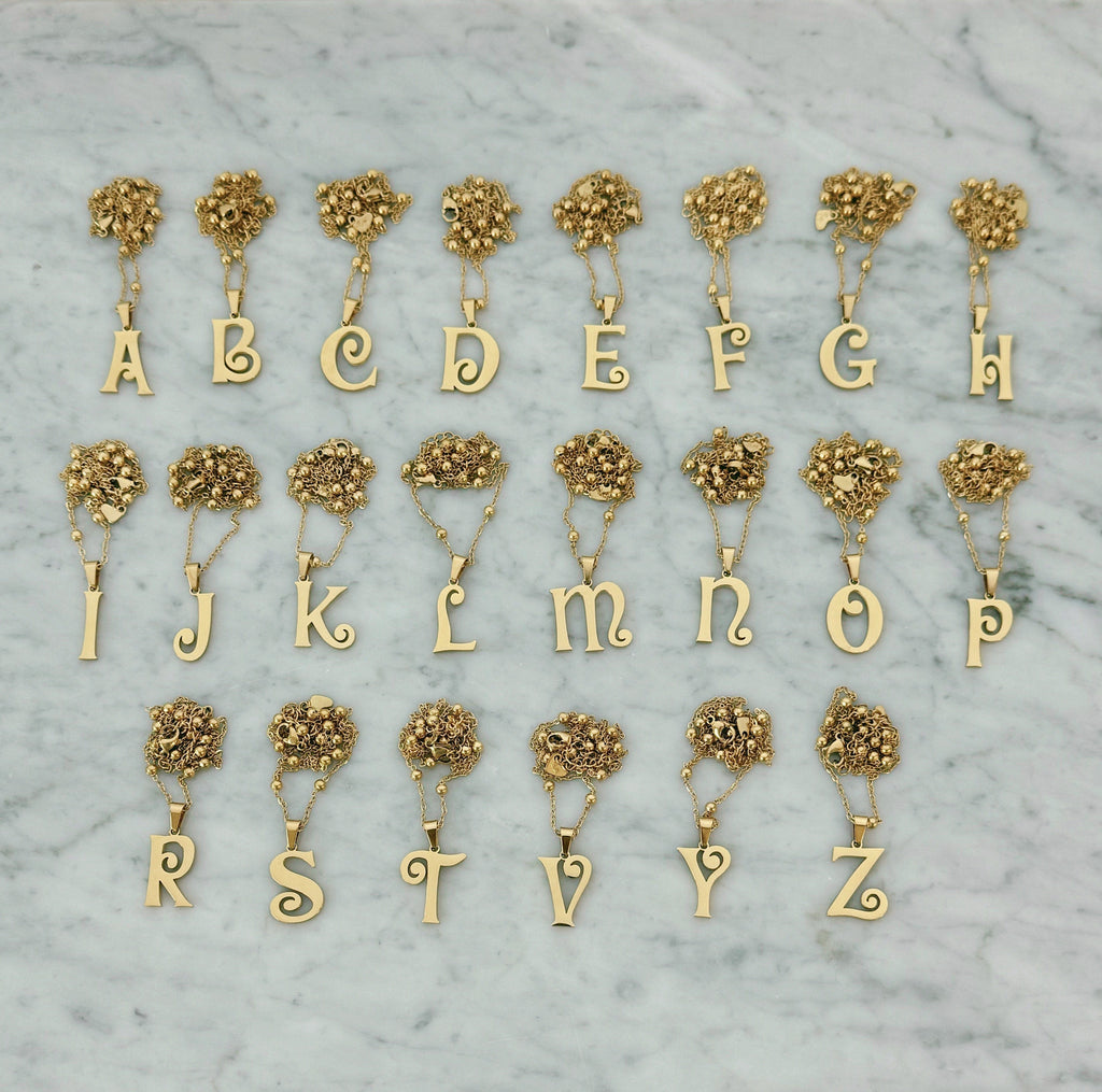 Trivia Initial Necklace