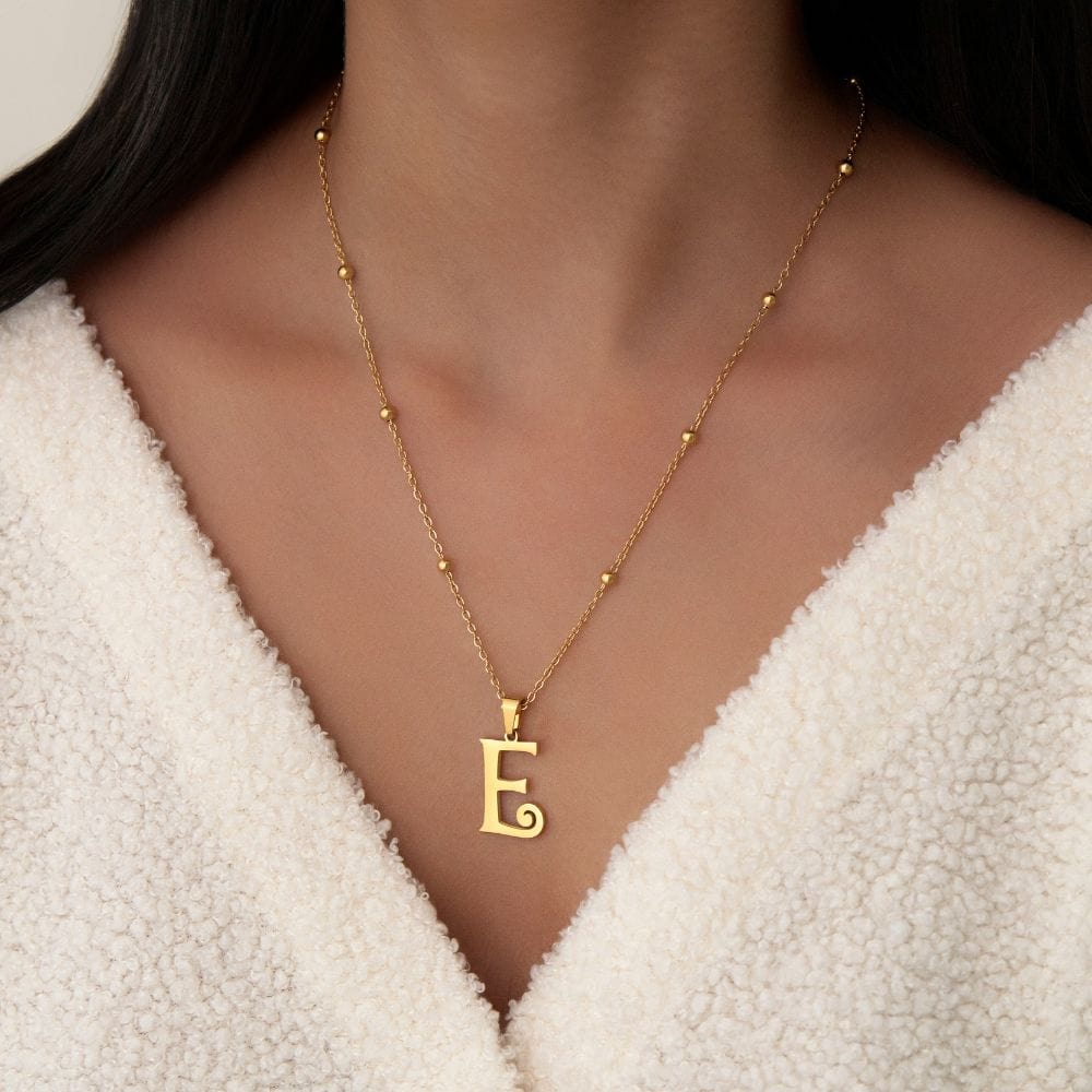 Trivia Initial Necklace
