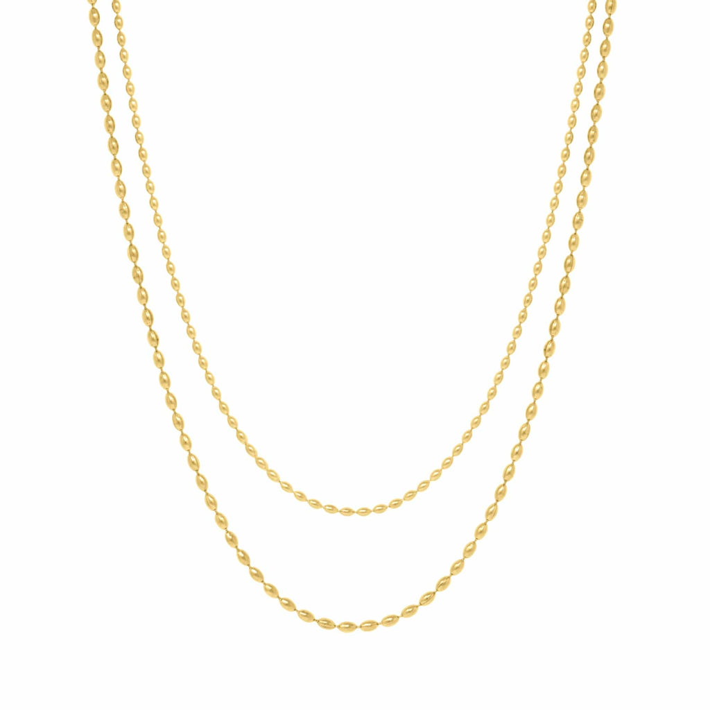 BohoMoon Stainless Steel Understated Layered Necklace Gold