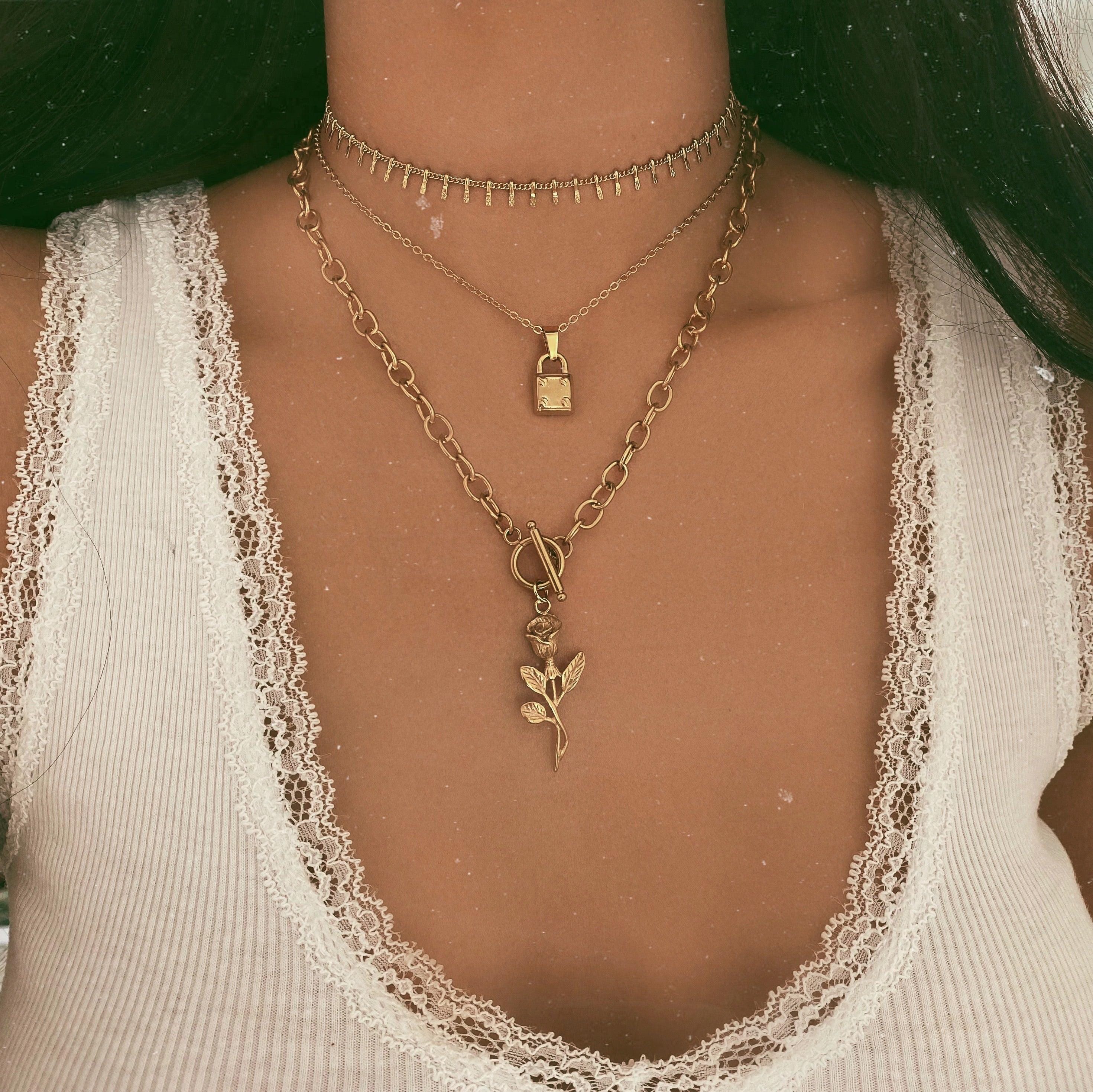 Valerie Rose Tbar Necklace