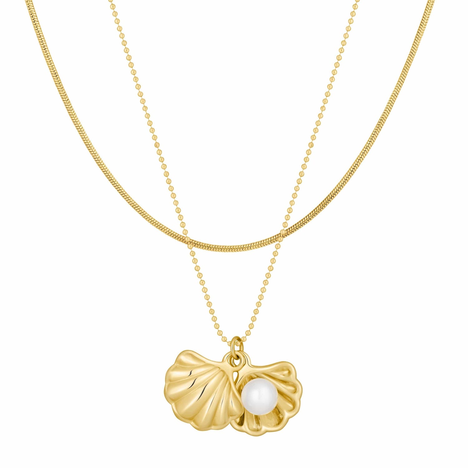 Bohomoon Stainless Steel Cabo Pearl Necklace