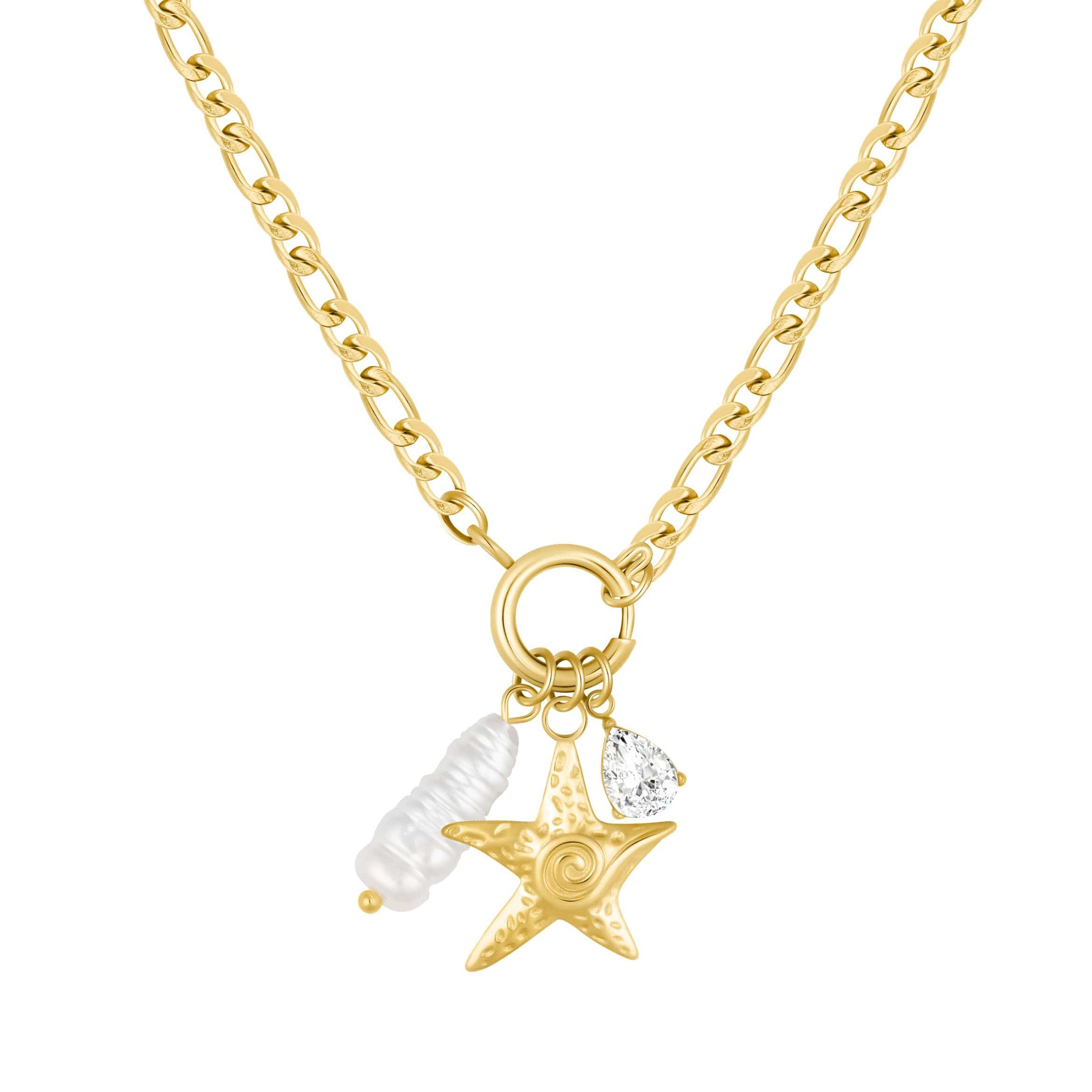 Bohomoon Stainless Steel Emelee Starfish Necklace