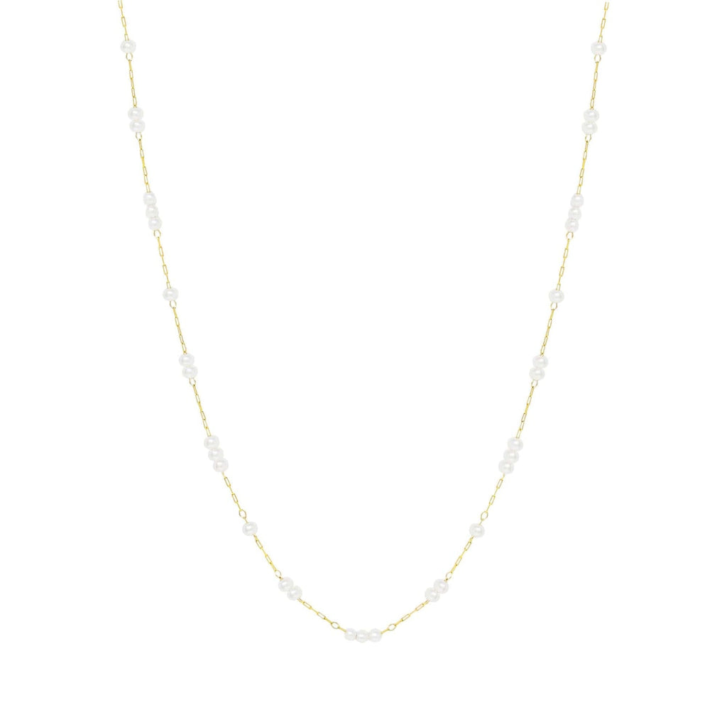 Bohomoon Stainless Steel Forever Yours Pearl Necklace