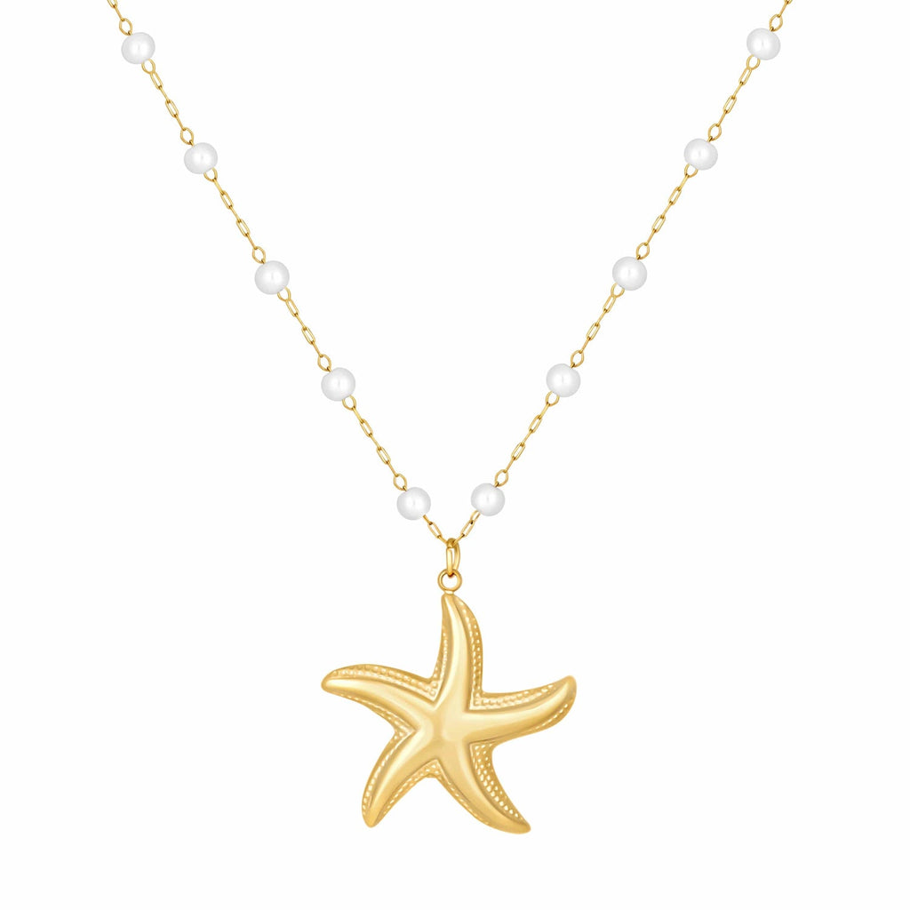Bohomoon Stainless Steel Maribel Pearl Necklace